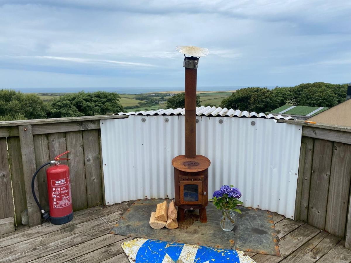 Coastal Stay Bell Tent Porthgain Exteriör bild